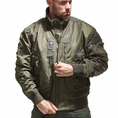 China Best Selling QUICK DRY Men's Baseball Stand Collar Autumn And Winter Air Force Baseball Stand Collar Short Uniform Jacket for sale