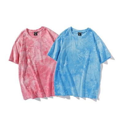 China Wholesale Latest Anti-Wrinkle Design Hip Hop Stitch Casual 100% Cotton T Shirt Tie Dye T-shirt For Men for sale