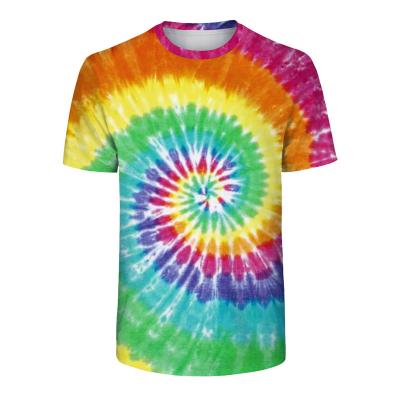 China Wholesale Anti-Wrinkle Latest Design Shorts Sleeve Summer Tye Dye T Shirts Above Size Tie Dye T Shirt for sale