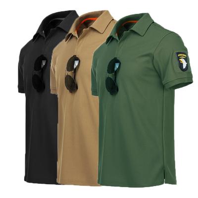 China Wholesale Anti-wrinkle Design Mens Tactical Polo Shirt In Bulk 2022 Military T-Shirt Latest for sale