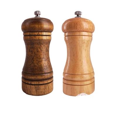 China Stored Herb Grinder Wooden Pepper Grinders Manual Spice Set Mini Grinder Wood For Kitchen for sale