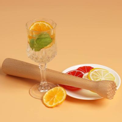 China Sustainable Factory Outlet Bar Tools Wooden Fruit Ice Lemon Mixer Cocktail Messy Person for sale