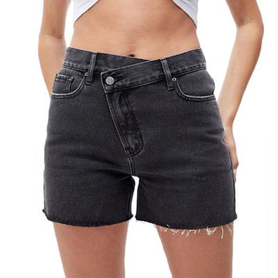 China custom Anti-wrinkle BILLION jeans shorts denim for women black denim shorts for sale