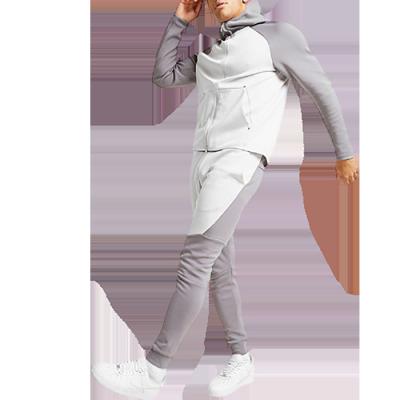 China BILLION Mens Polyester Tech Fleece Breathable Gym Wear Tracksuit Men Zipper Jogger Two Piece Tracksuits for sale