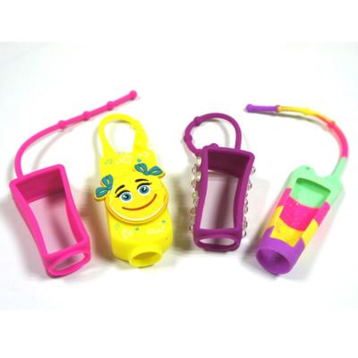 China Custom Logo Factory Price Silicone Perfume Bottle Cover Shell Portable Hand Sanitizer Bottle Holder Protector for sale