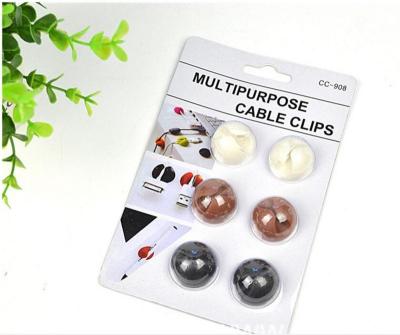 China Data Cable Cell Phone Wire Silicone Telephone Cable Clips for sale