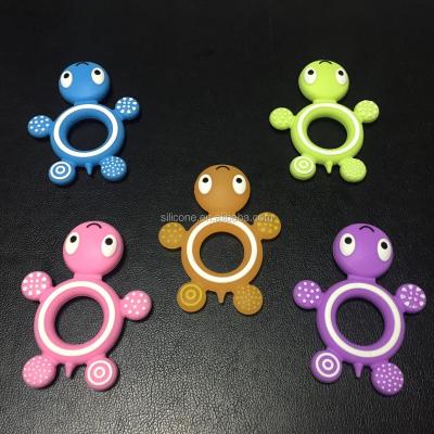 China Custom Soft Animal Toy BPA Free Silicone Baby Teether Toys for sale