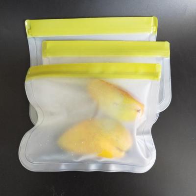 China Color Eco-Friendly Ziplock Peva Reusable Sandwich Storage Cart Amazon Bag for sale