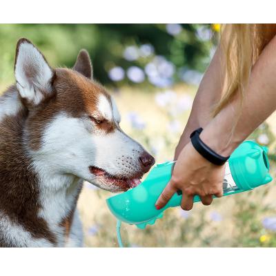 China Stored Outdoor Dog Water And Food Bottle Multifunctional Collapsible Dog Water Bottle Dog Travel Water Bottle For Outdoor Pet Drinking for sale