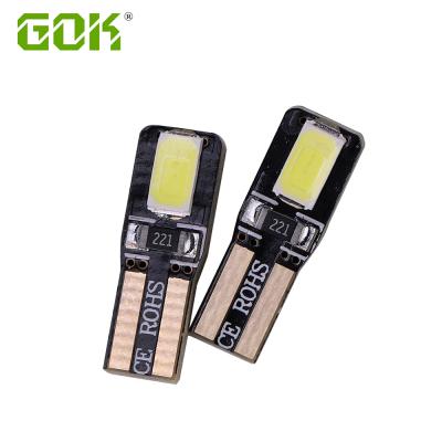 China T5 2721 W3W W2*4.6d 5730 SMD 10-15V Led Wedge Instrument Indicator Lamp Tachometer Gauge Cluster Light T52DM for sale