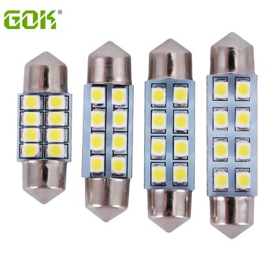 China 100%manufacturer Festoon Led 31/36/39/41mm White Car C5W 8 Smd 3528 LED Light Interior Dome for sale