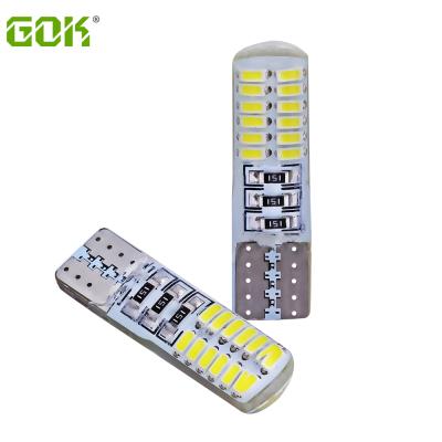 China Clearance/Door/T10 Led Car Interior Auto Bulb Wedge Side License Plate Trunk Reading Light 12v 24smd T10 24led Silicon W5w License Plate/Signal Light Bulb Instrument for sale