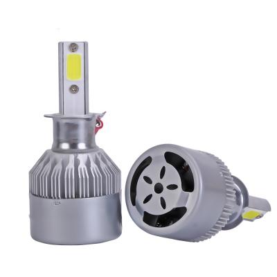 China WOW Excellent Bright Car C6 LED Headlight H1 Led 72W 7600LM H3 H7 H8 H11 HB3 9005 HB4 9006 Headlight Bulb 6000K C6-H1 for sale