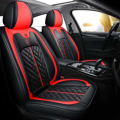 China Wholesale 5 New Leather 3D Seat Protector Luxury Business/Universal Car Seat Covers PU Waterproof for sale