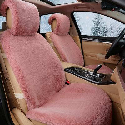 China Fashion Fluffy New Design Universal Fur Sheepskin Car Seat Covers Luxury for sale