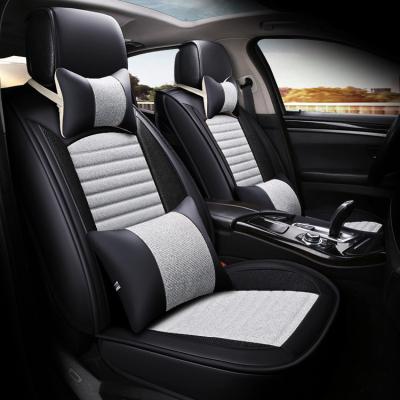 China Universal Business Car Seat Cover Leather/Wholesale 5 Luxury 3D Seat Protector for sale