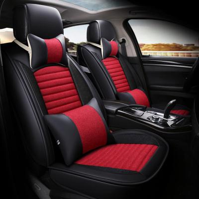 China Customized luxury car 5d luxury PU leather universal car seat cases/seat covers for Honda for sale