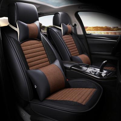 China Business / Luxury Four Seasons Universal Waterproof Car Seat Cover High Quality Leather for sale