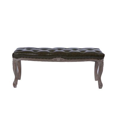 China Modern Antique Black Chesterfield Classic Stool Long Velvet or Canvas Fabric Stool. for sale