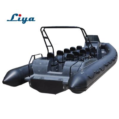 China Coast Guard Military Rigid Hull Boat Liya 8.3m Fiberglass Rib Inflatable Boats RHIB for sale