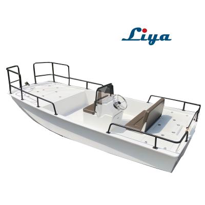 China Outdoor fishing/work/passenger Liya 4.2m fiberglass fishing boat small for sale for sale