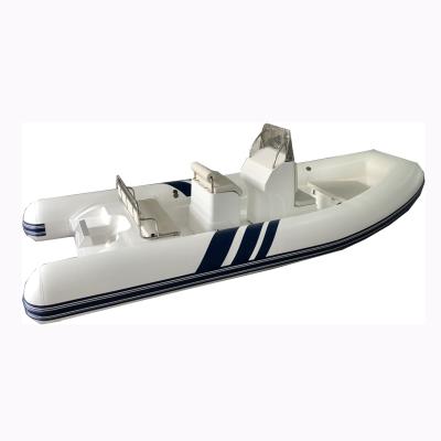 China Leisure Liya 5.2 Meter Electric Motor Fiberglass Rib Inflatable Boats for sale