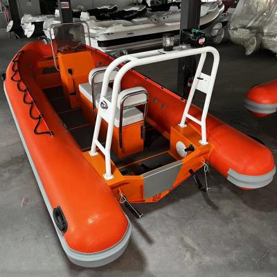 China Entertainment Liya 520 580 hypalon inflatable boat aluminum rib boat for sale for sale