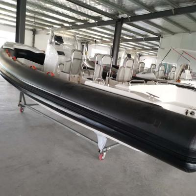 China Fiberglass Liya 22feet Open Deck Rib Boat Passenger Rib Boats Works Tenders for sale