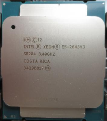 China 6 - Core Intel Xeon E5 Processor E5 - 2643 v3 3.4GHz 20MB FCLGA2011-3 for sale