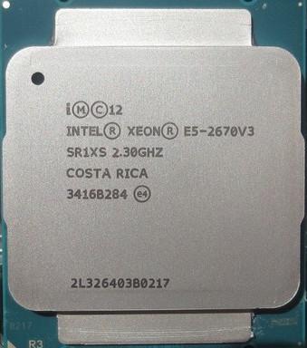 China 64 Bit Intel Xeon E5 Processors E5 - 2670 v3 3100 MHz Turbo frequency for sale