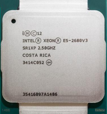 China Twelve Core Intel Xeon E5 2600 v3 / SR1XP E5 - 2680 v3 2.50GHz 30MB for sale