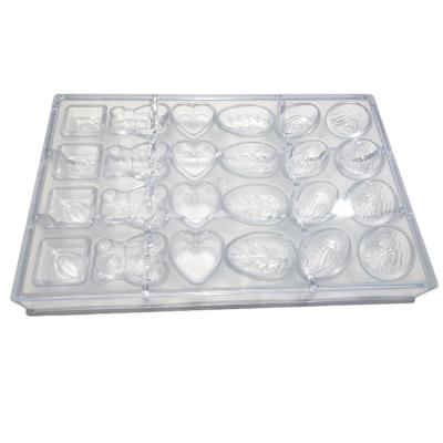 China Sustainable PC Molds Custom Polycarbonate Chocolate Cookie Bar Mold Block Star Chocolate Mold Price for sale