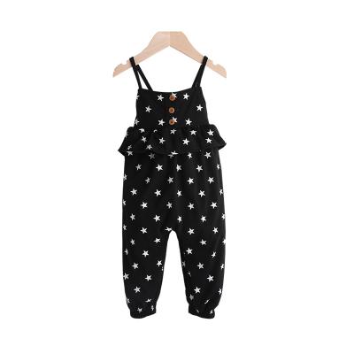 China Breathable Girls Straps Rompers Clothes Kids Girls Arm Piece Heart Shaped Clothes Kids Jumpsuit Clothing for sale