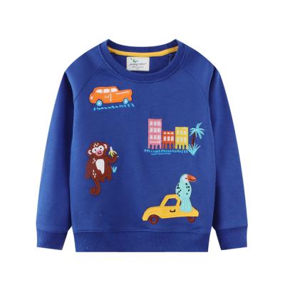 China New Anti-wrinkle Baby Casual Hooded Kids Boys Plain Sweatshirts for sale