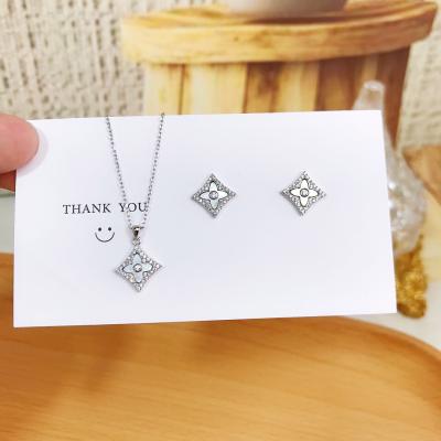 China CLASSIC fashion wholesale 925 Sterling Silver Clover Necklace Women's Jewelry for sale