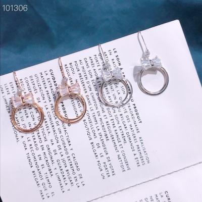 China CLASSIC fashion wholesale 925 Sterling Silver Bow Earrings Women's Jewelry for sale