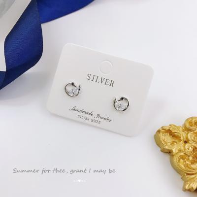 China CLASSIC Fashion Wholesale Animal Trendy Women's 925 Sterling Silver Diamond Animal Earrings for sale