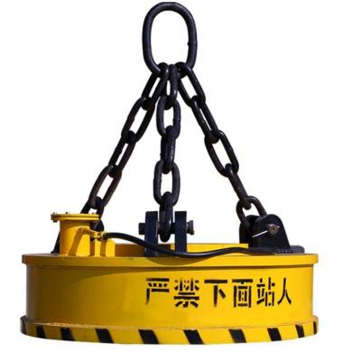 China Strong Electromagnetic Magnet Suction Cup Drop Iron Lifting Crane Excavator Electromagnetic Adaptation for sale