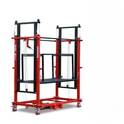 China New Hotels Scaffolding Construction Platform Folding Electric Cargo Lift Small Rising Auto Lift for sale