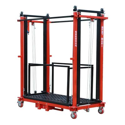 China New Hotels 3 - 8 m Foldable Portable Remote Control Electric Scaffolding Electric Lift for sale