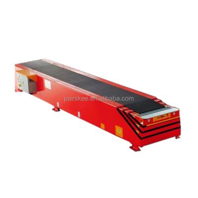 China Shuangqi Fire Resistant Lifting Belt Conveyor Telescopic Truck Loading Conveyor PVC PU Transfer Conveyor Rubber Steel Carbon Steel for sale