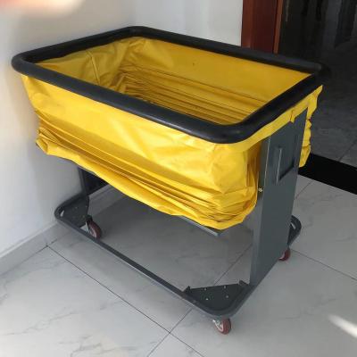 China Transfer Materials Logistics Trolley Spring Trolley For Goods Handwork In Warehouse for sale