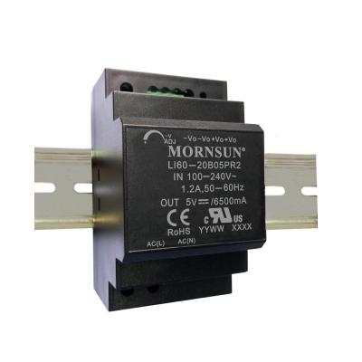 Chine alimentation d'énergie industrielle de rail de vacarme de C.C à C.A. 60W IEC62368 noir TS35X15 montable à vendre