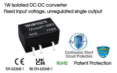 China 1W BMS Automotive DC DC Converter Unregulated Single Output for sale