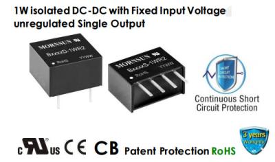 China 12VDC To 3.3VDC Automotive DC DC Converter Unregulated EN60950 1W for sale