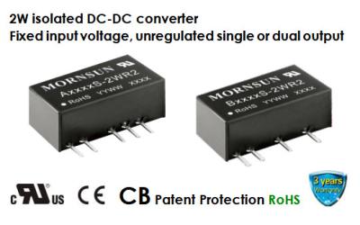 China 9VDC 2W Isolated Automotive DC DC Converter UL Dual Output for pure digital circuits for sale