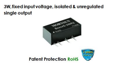 China 3W Isolated DC DC Converter Module 5VDC 12VDC Unregulated Single Output for sale