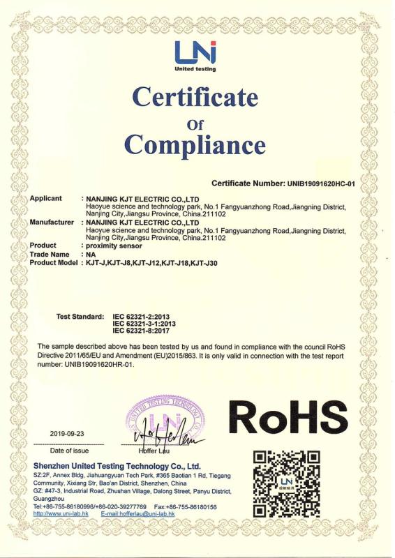 RoHS - Nanjing KJT Electric Co., Ltd.