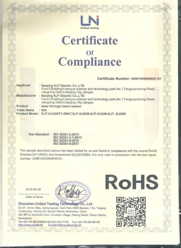 RoHS - Nanjing KJT Electric Co., Ltd.