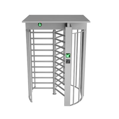 China Road Access Control Full Height Electronic Fingerprint Barrier Turnstiles Trigger Stainless Steel RFID Semi-automatic CARD TURNSTILE GATE for sale